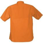 Orange Kortärmade Kortärmade skjortor för Herrar 