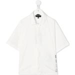 Vita Kortärmade Kortärmade skjortor från Armani Emporio Armani på rea i Bomullsblandning för Damer 