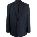 Randiga Blåa Kritstrecksrandiga kostymer från Valentino Garavani på rea i Storlek M för Herrar 