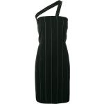 Vintage Hållbara Knälånga Randiga Svarta Korta klänningar från Versace på rea i Storlek XL för Damer 