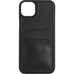Krusell - Leather CardCover iPhone 14 Plus – svart