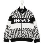 Randiga Svarta Stickade barntröjor från Versace på rea 