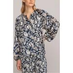 Blommiga Marinblåa Blommiga blusar med puffärm från La Redoute i Storlek XL i Polyester för Damer 