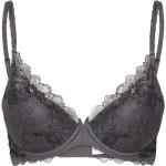 Lace Perfection Lingerie Bras & Tops Plunge Bras Grey Wacoal