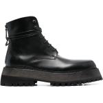 Svarta Ankle-boots från MARSÈLL på rea i storlek 39 med Snörning med Fyrkantig tå i Kalvskinn för Herrar 
