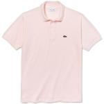 Rosa Tränings t-shirts från Lacoste Classic i Storlek L för Herrar 