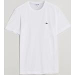 Vita Kortärmade Kortärmade T-shirts från Lacoste i Storlek XL med Rund ringning i Bomull för Herrar 