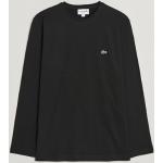 Svarta Långärmade T-shirts stora storlekar från Lacoste i Storlek 3 XL i Jerseytyg för Herrar 