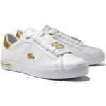 Vita Skinnsneakers från Lacoste på rea i storlek 40,5 i Läder för Damer 