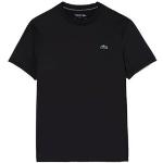 Svarta Tränings t-shirts från Lacoste i Jerseytyg för Herrar 