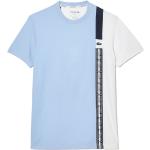 Blåa Kortärmade Tenniströjor från Lacoste på rea i Storlek XXL i Polyester för Herrar 