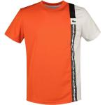 Orange Kortärmade Tenniströjor från Lacoste på rea i Storlek L i Polyester för Herrar 