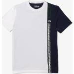 Vita Kortärmade Tenniströjor från Lacoste på rea i Storlek XL i Polyester för Herrar 