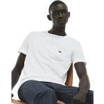 Vita Kortärmade T-shirts stora storlekar från Lacoste på rea i Storlek 3 XL med Rund ringning för Herrar 