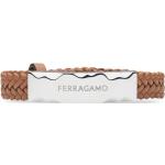 Bruna Flätade armband från Ferragamo Graverade i Läder för Herrar 