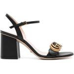 Svarta Sandaletter med kilklack från Gucci i storlek 36 med Kilklack med Spännesknäppning i Kalvskinn för Damer 