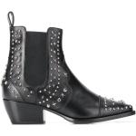 Svarta Cowboy-boots med nitar från Philipp Plein på rea i storlek 36 med spetsig tå i Läder för Damer 