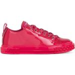 Rosa Skinnsneakers från GIUSEPPE ZANOTTI på rea i storlek 36 med Snörning i Koskinn för Damer 