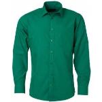 Gröna Långärmade Långärmade skjortor för Herrar 