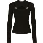 Svarta Långärmade T-shirts från Dolce & Gabbana i Storlek 3 XL för Damer 