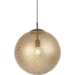 Lantlig hängande lampa rostig brun 40cm - Kreta