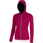 Rosa Tränings hoodies från LASTING i Storlek L i Merino för Damer 