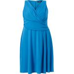 Blåa Ärmlösa Omlottklänningar från Ralph Lauren Lauren på rea i Storlek 4 XL i Jerseytyg för Damer 