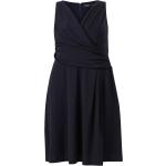 Mörkblåa Ärmlösa Omlottklänningar från Ralph Lauren Lauren i Storlek 6 XL i Jerseytyg för Damer 