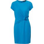 Blåa Kortärmade Draperade klänningar från Ralph Lauren Lauren på rea i Storlek S i Jerseytyg för Damer 