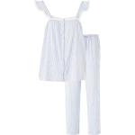 Randiga Blåa Pyjamaströjor från Ralph Lauren Lauren på rea i Storlek L i Satin för Damer 