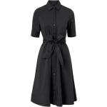 Vadlånga Svarta Kortärmade Poloklänningar från Ralph Lauren Lauren i Storlek XL för Damer 