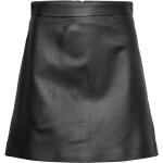 Korta Svarta Minikjolar från Ivy Oak i Storlek L i Läder för Damer 