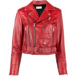 MC/Biker wear Röda MC jackor Asymmetriska från Saint Laurent Paris i Storlek XL i Läder för Damer 