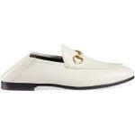 Vita Loafers från Gucci med Klackhöjd till 3cm i Läder för Damer 