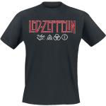 Led Zeppelin T-shirt - Logo & Symbols - S XXL - för Herr - svart