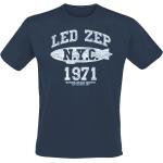 Led Zeppelin T-shirt - NYC 1971 - XL XXL - för Herr - blå