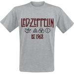 Led Zeppelin T-shirt - Symbols Est. 1968 - M 3XL - för Herr - gråmelerad