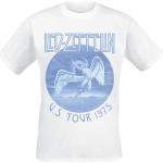 Led Zeppelin T-shirt - Tour 75 - S XXL - för Herr - vit