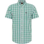 Gröna Kortärmade Kortärmade skjortor från LEE på rea i Storlek S med Button down i Bomull för Herrar 