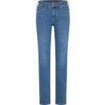 Mörkblåa Stretch jeans från LEE Marion på rea i Storlek XS i Denim för Damer 