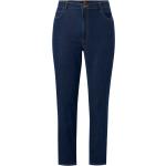 Blåa High waisted jeans från LEE Scarlett på rea med L31 med W42 i Denim för Damer 