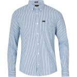 Blåa Långärmade Långärmade skjortor från LEE på rea i Storlek S med Button down i Bomull 