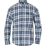 Mörkblåa Långärmade Långärmade skjortor från LEE på rea i Storlek S med Button down i Bomull 