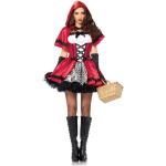 LEG AVENUE 85230 - Gothic Red Riding Hood Damen kostüm, Größe XL (Rot-Weiß)