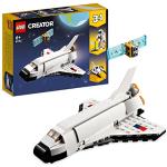 LEGO 31134 Creator Rymdfärja 3-i1 Byggsats Med Astronaut, Rymdfärja och Rymdskepp, Med Massor av Tillbehör med Rymd-tema, Byggleksak för Pojkar och Flickor, från 6 år