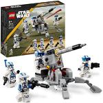 LEGO 75345 Star Wars 501st Clone Troopers Battle Pack Byggsats med 4 Minifigurer och AV-7 Antifordonskanon, Återskapa Scener från The Clone Wars, Presentidé, från 6 år