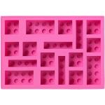 LEGO Storage Isbytta Cube Bricka - 17x12 cm - Rosa