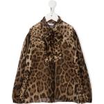 Leopard-mönstrade Bruna Blusar för barn från Dolce & Gabbana på rea i 4 
