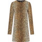 Casual Leopard-mönstrade Guldiga Sidenklänningar från Dolce & Gabbana på rea i Storlek 3 XL för Damer 