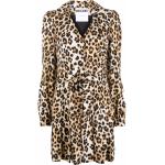 Casual Leopard-mönstrade Sidenklänningar från Moschino på rea i Storlek XL för Damer 